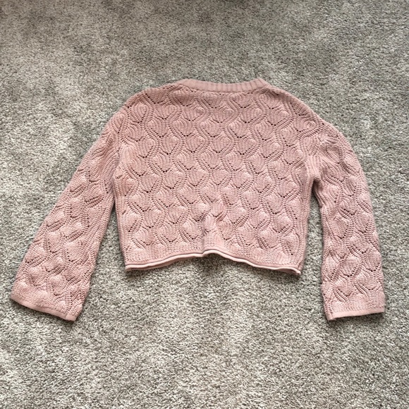 Knit Cropped Bell Sleeve Sweater - Picture 8 of 8